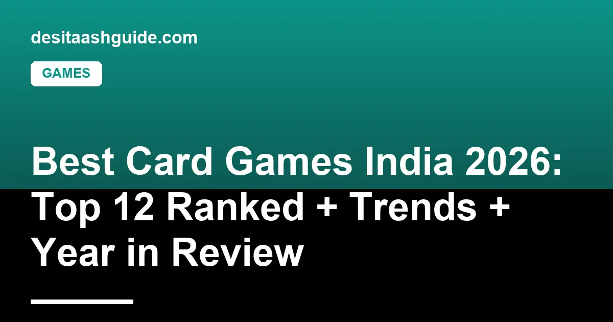 12 best card games India 2026 ranked tiles