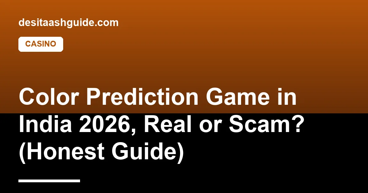 Color prediction game interface with a scam-warning overlay