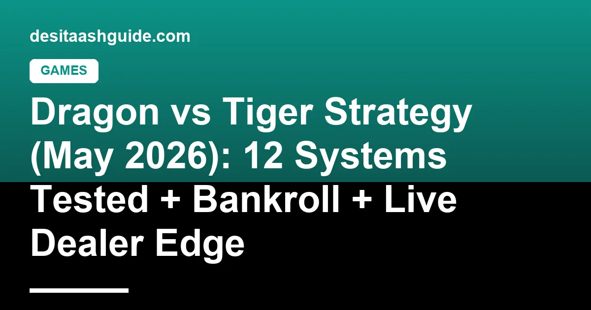 Dragon vs Tiger bankroll variance chart with 12 betting systems