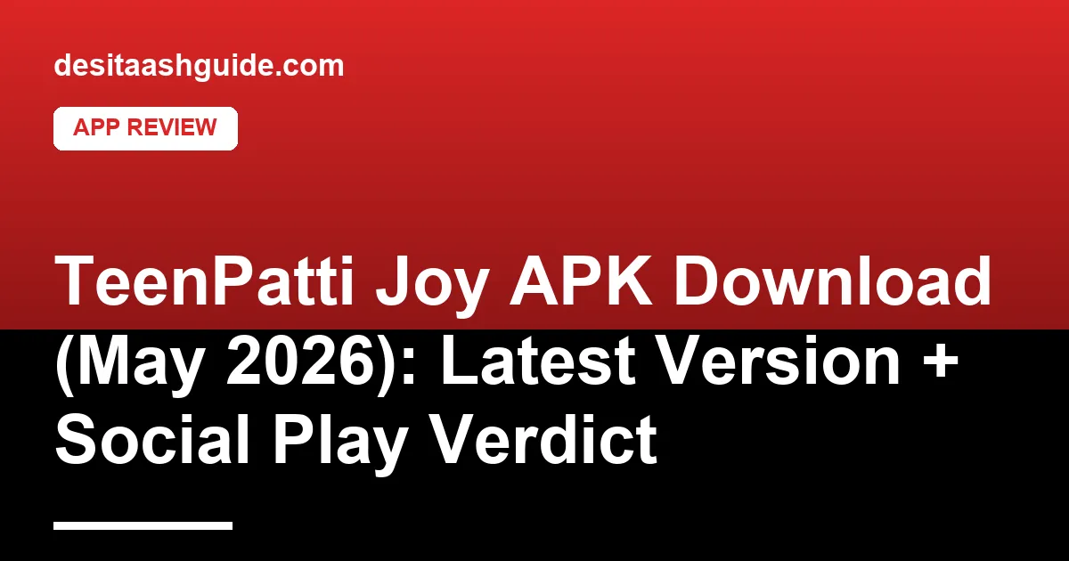 TeenPatti Joy APK install screen with social features