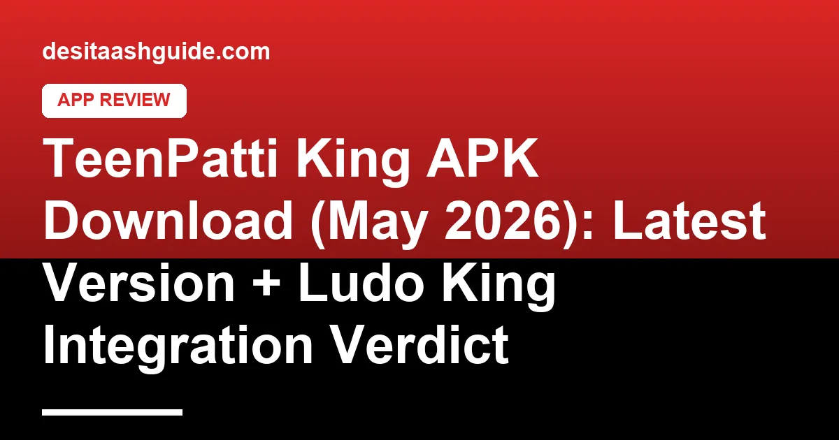 TeenPatti King APK install screen with Ludo King cross-app banner