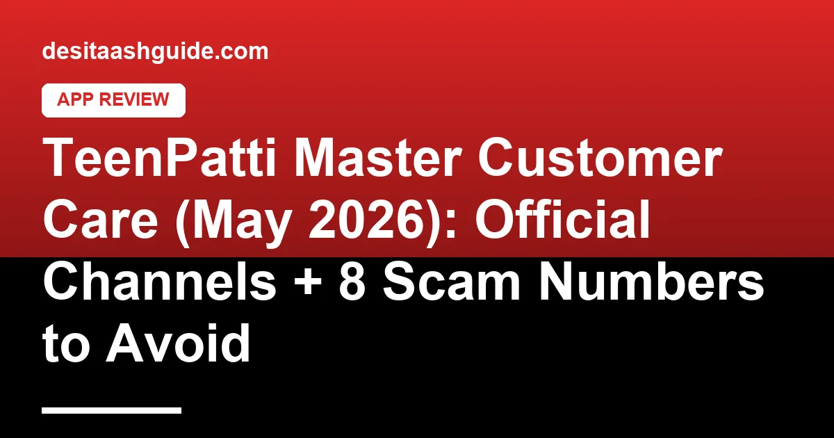 TeenPatti Master in-app support chat with response time