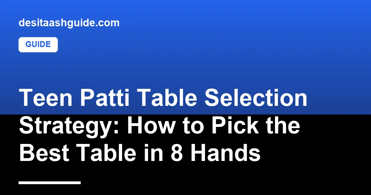 Teen Patti app lobby showing multiple cash tables with stake, pot size and player count visible
