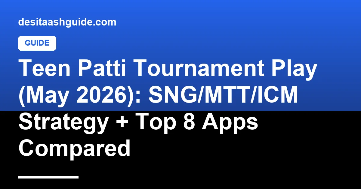 Teen Patti tournament final table with prize pool display