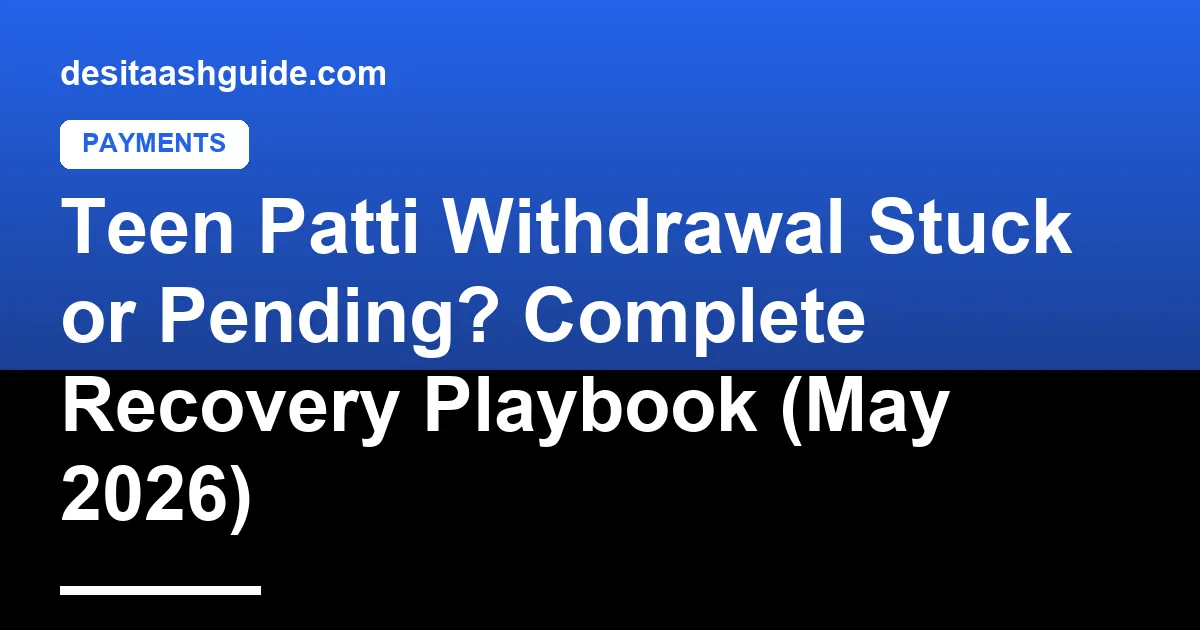 Stuck withdrawal escalation ladder with 5 levels